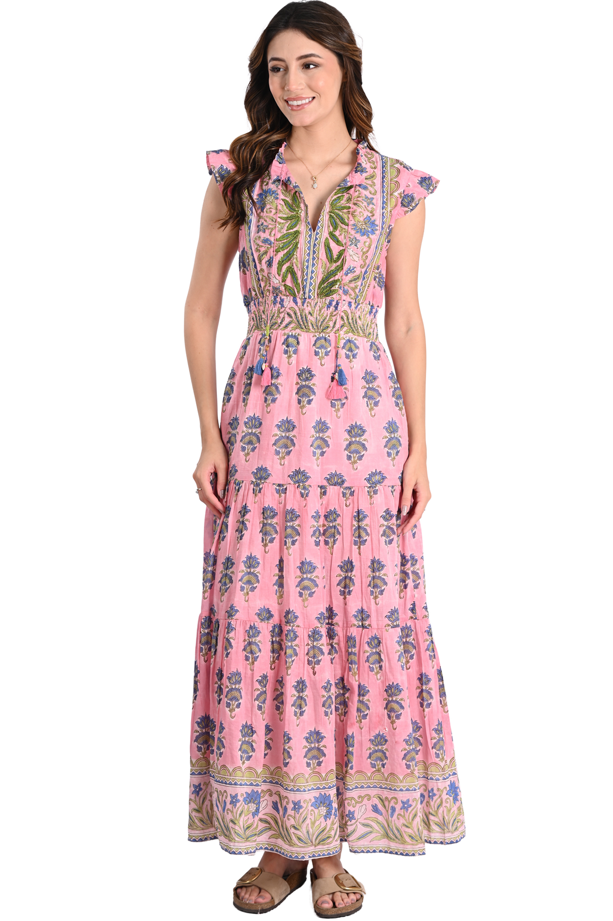 Embroidered Kate Maxi