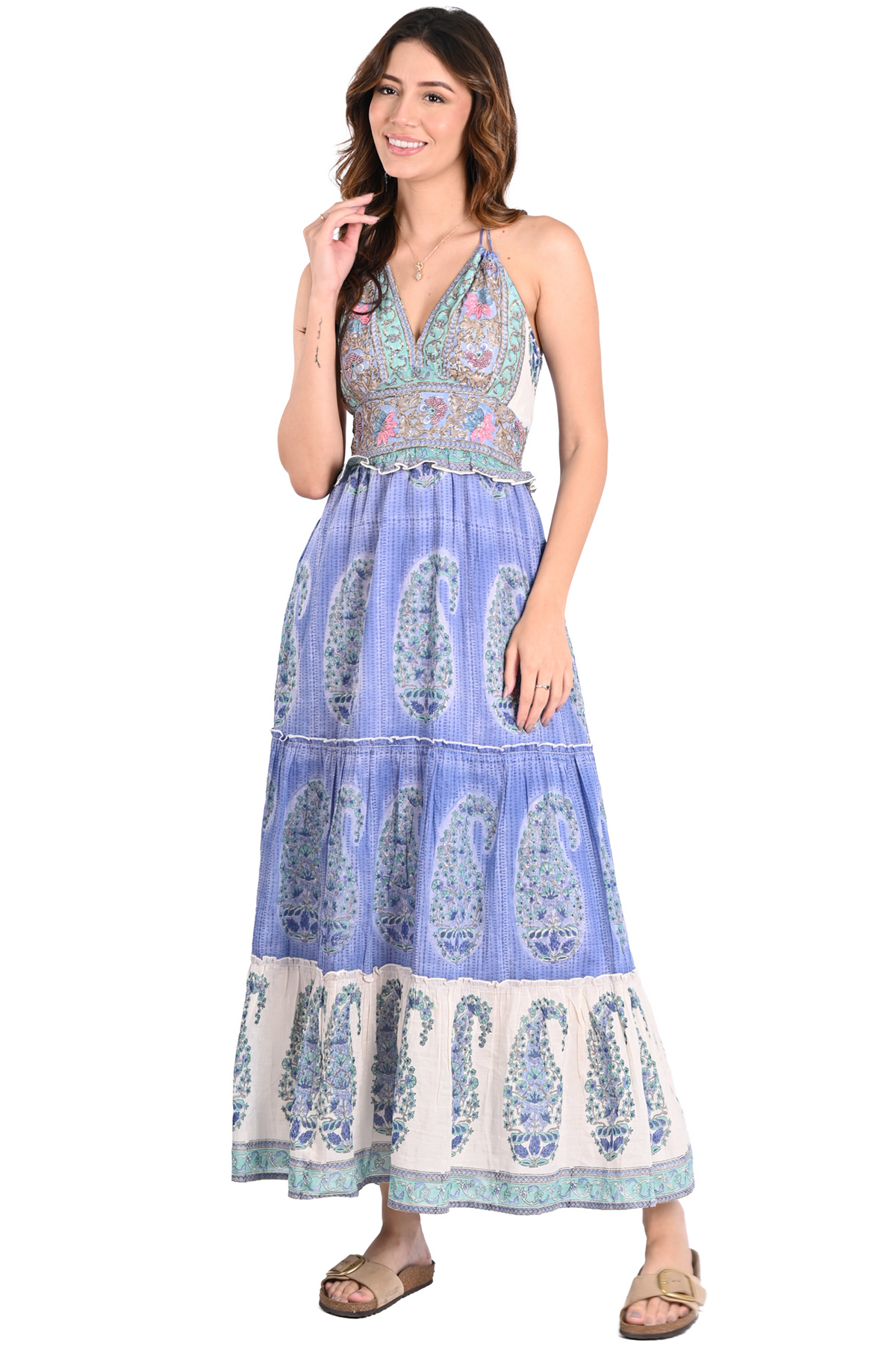 Embroidered Fainy maxi