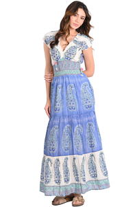 Embroidered Caroline Maxi