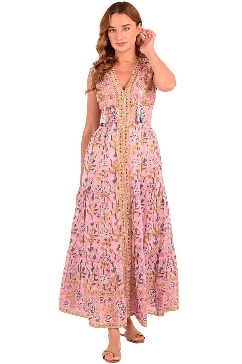 Embroidered Lyla Maxi – SALROSA