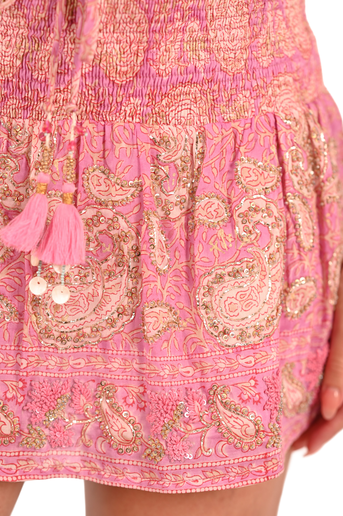 Embroidered Rivia Mini Skirt