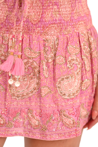 Embroidered Rivia Mini Skirt