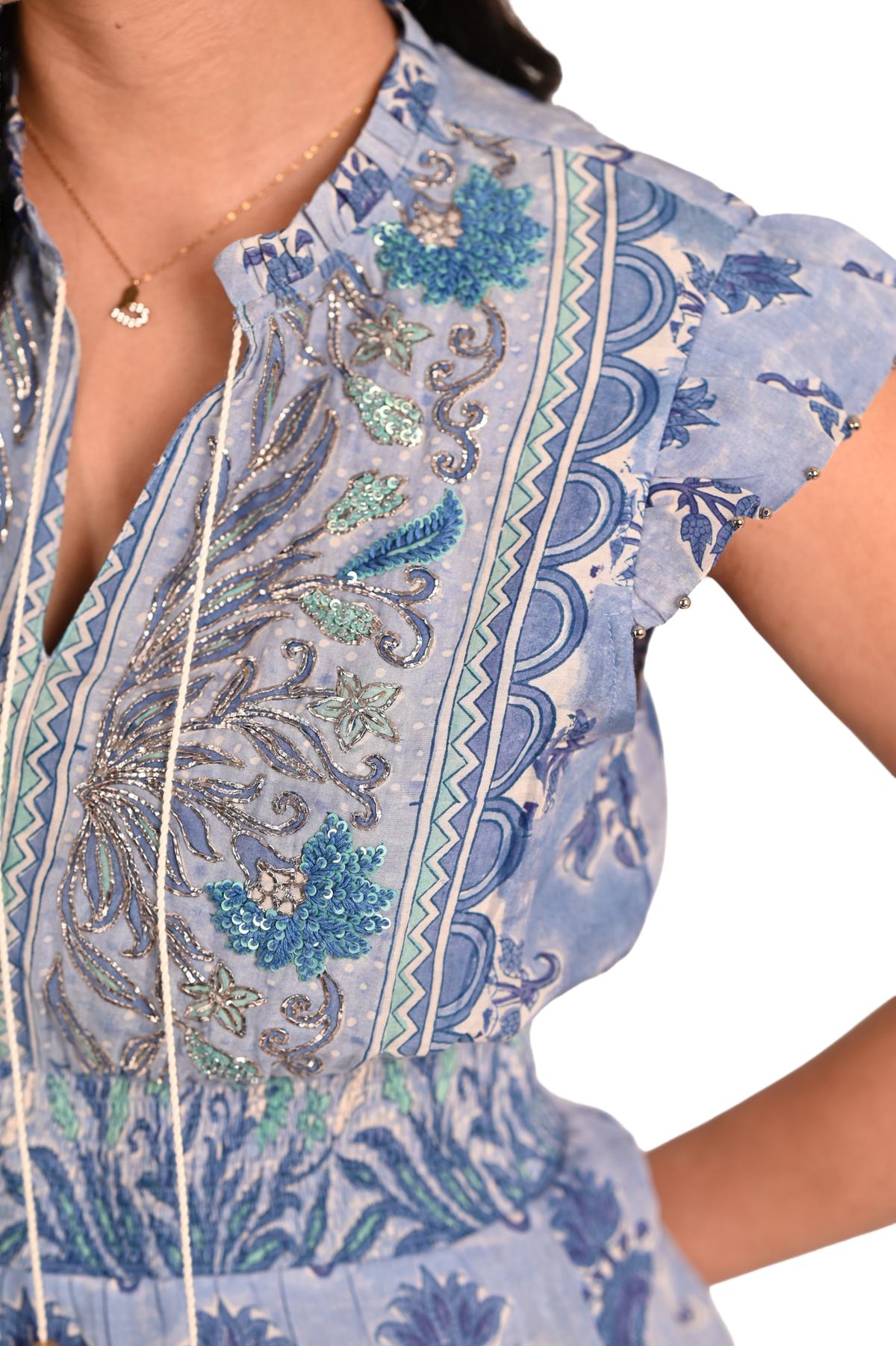 Embroidered Kate Maxi