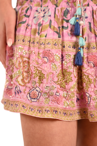 Embroidered Rivia Mini Skirt